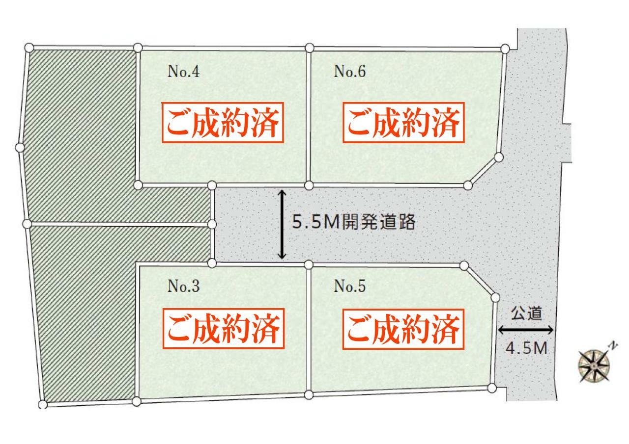 大倉山、完売区割り図